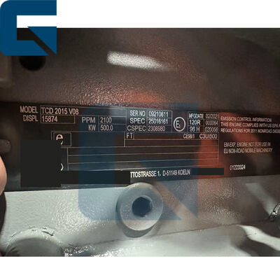 TCD2015V08 TCD2015 V08 2100RPM Machine Diesel Complete Engine Assembly